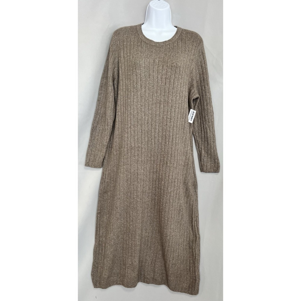 Old Navy So Soft Sosoft Cocoon Sweater Midi Dress Crew Neck Long‎ Sleeve 2X NWT